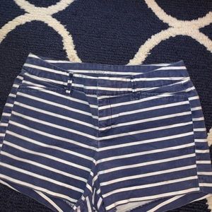 Blue and white striped pixie shorts!!